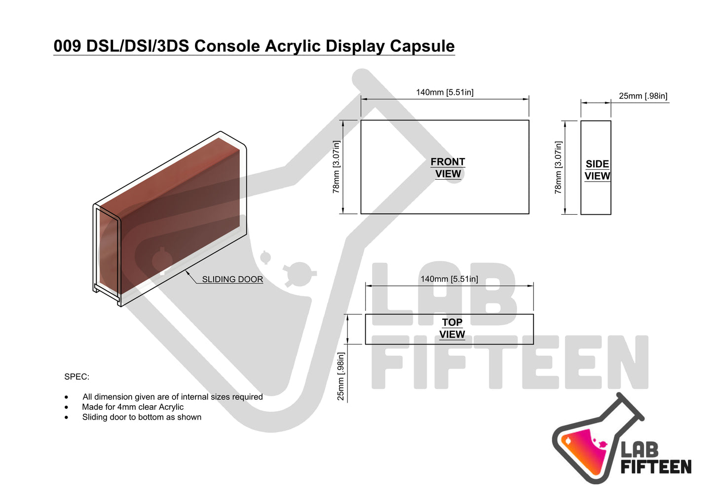 Nintendo DS Lite- Display Capsule