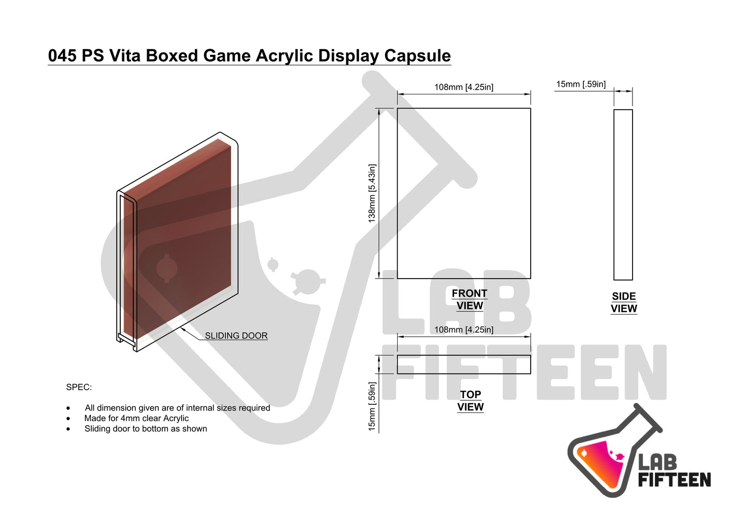 Sony Playstation PS Vita Boxed Game - Display Capsule