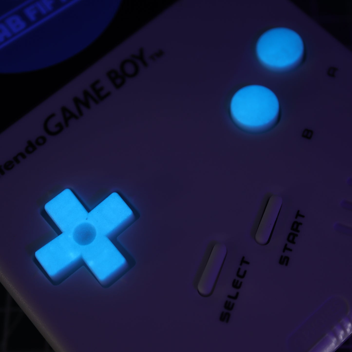 Game Boy DMG - Custom Button - GITD - Blue