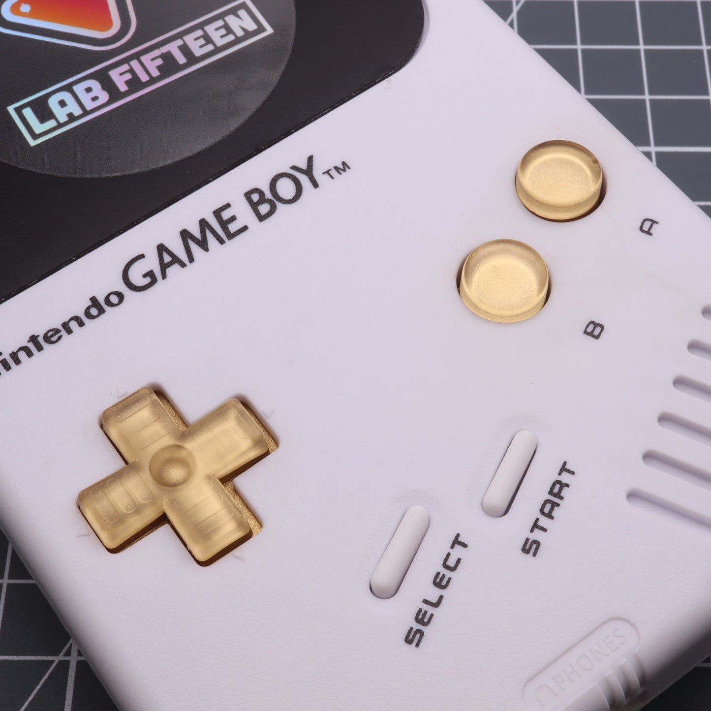 Game Boy DMG - Custom Button - Metallic Gold