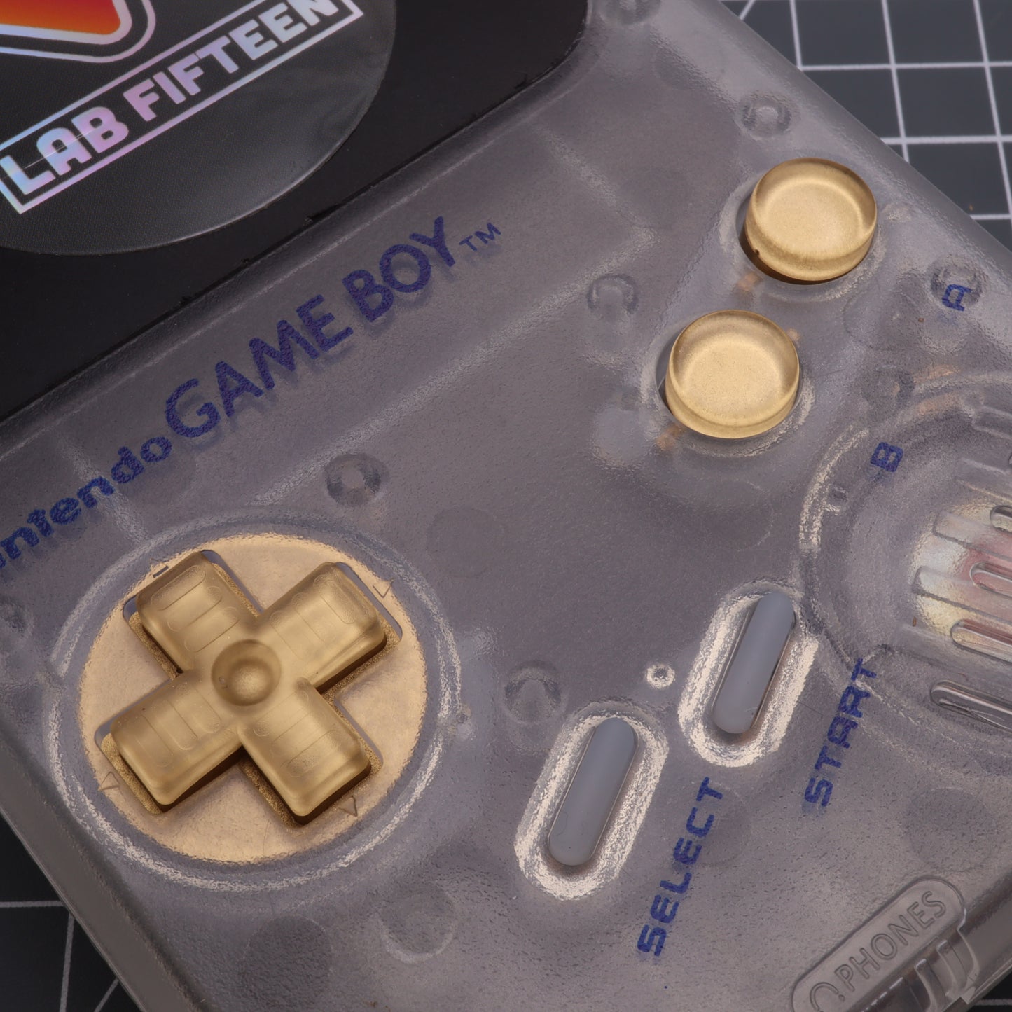 Game Boy DMG - Custom Button - Metallic Gold