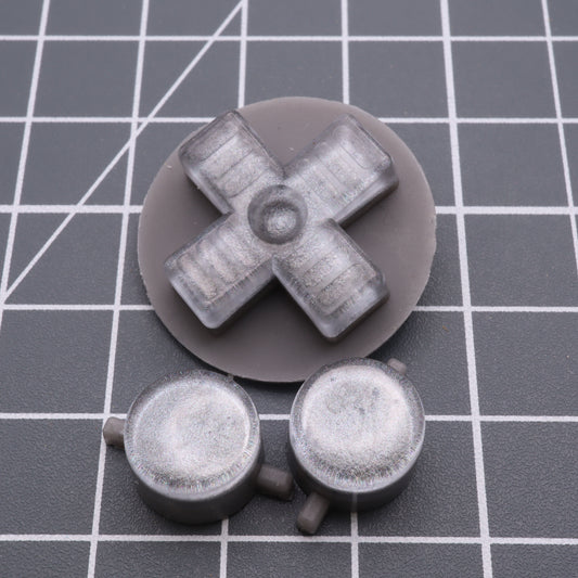 Game Boy DMG - Custom Button - Metallic Silver
