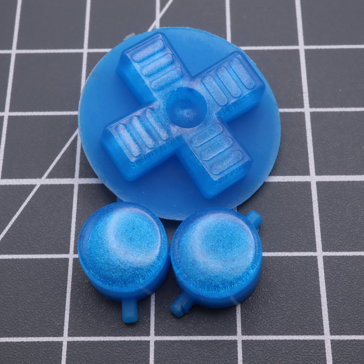 Game Boy DMG - Custom Button - Blueberry Candy