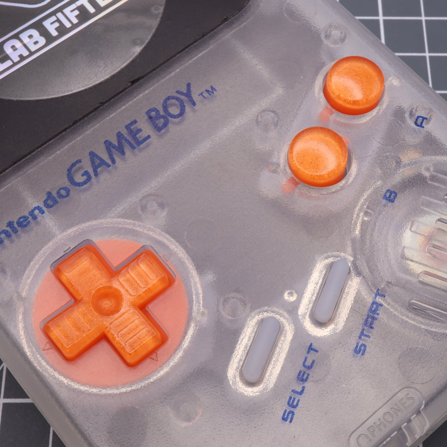Game Boy DMG - Custom Button - Orange Candy