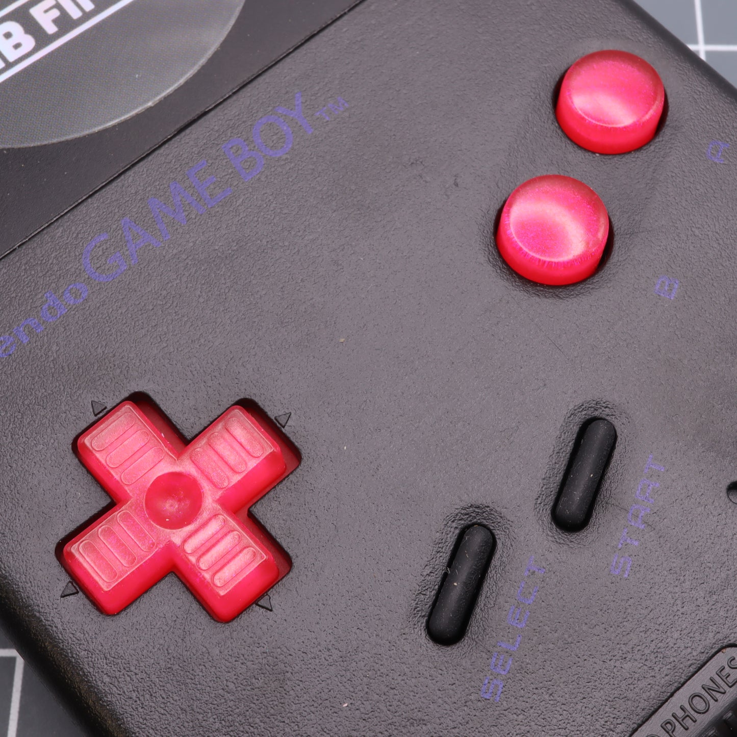 Game Boy DMG - Custom Button - Raspberry Candy