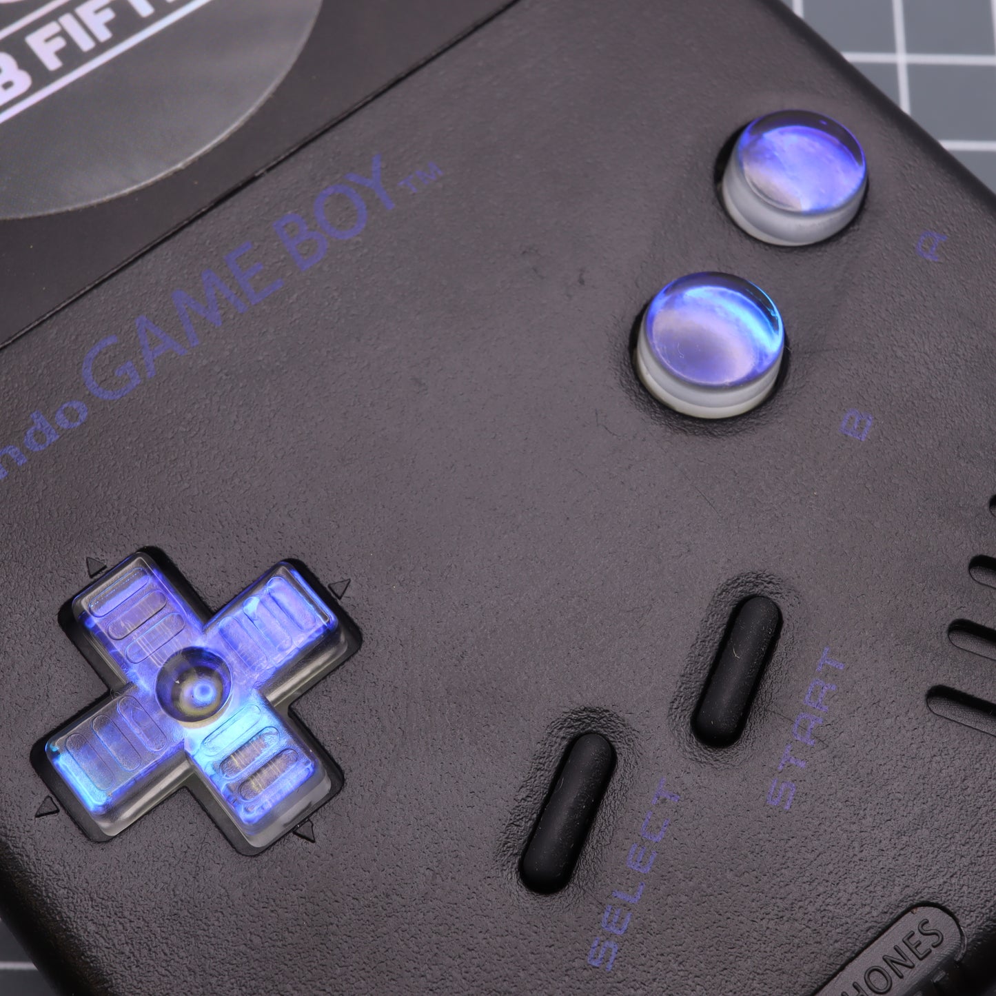 Game Boy DMG - Custom Button - Midnight Opal