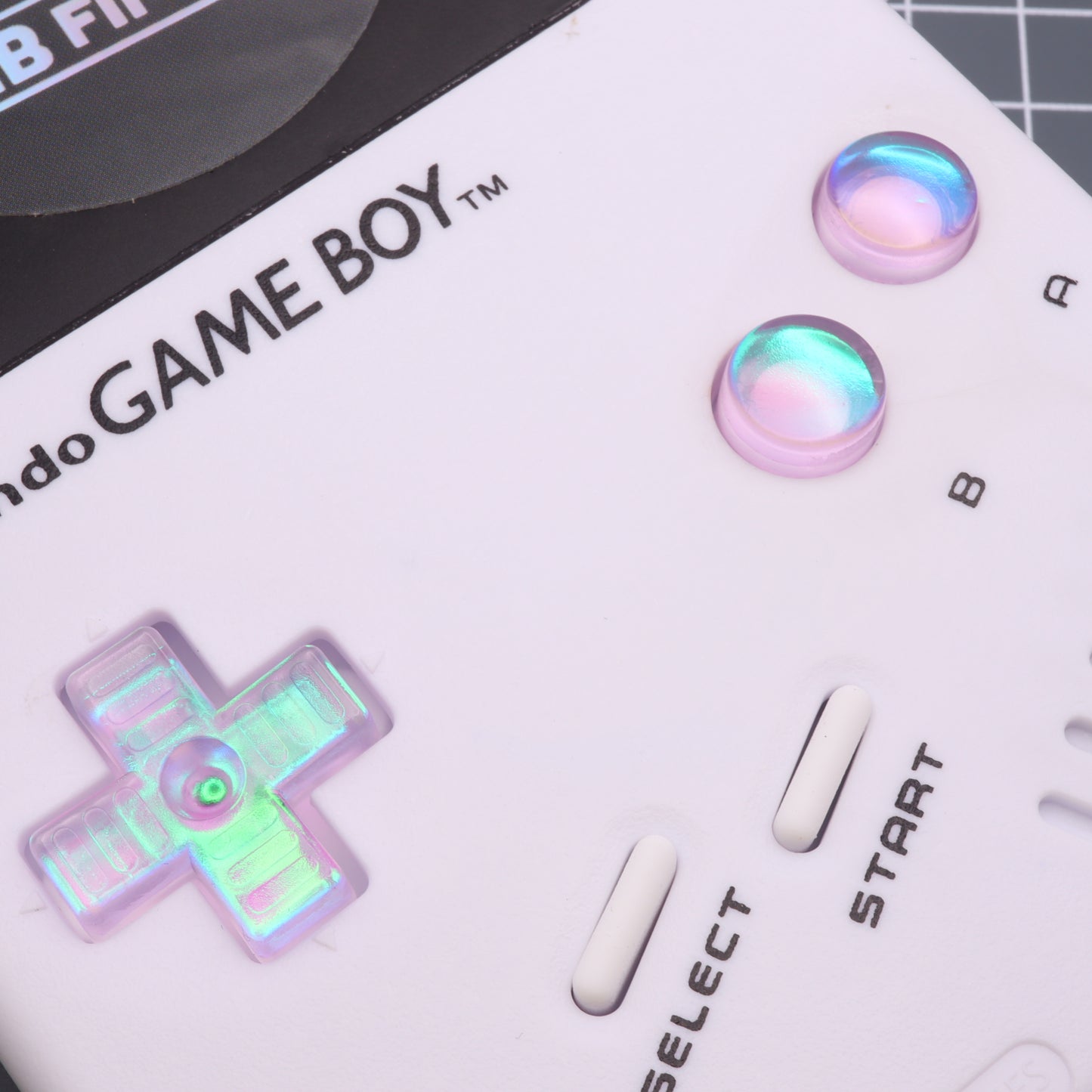 Game Boy DMG - Custom Button - Cool Opal