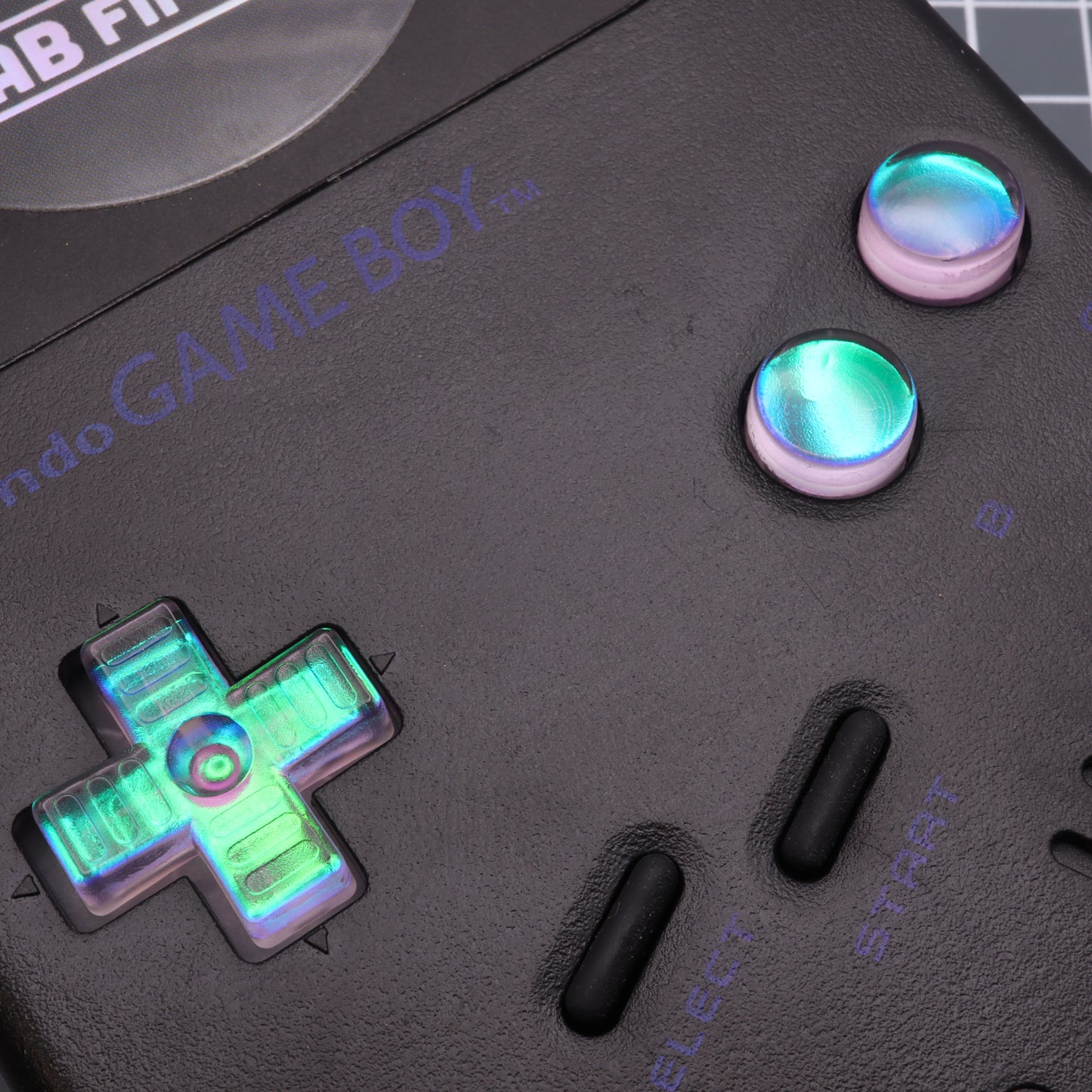 Game Boy DMG - Custom Button - Cool Opal