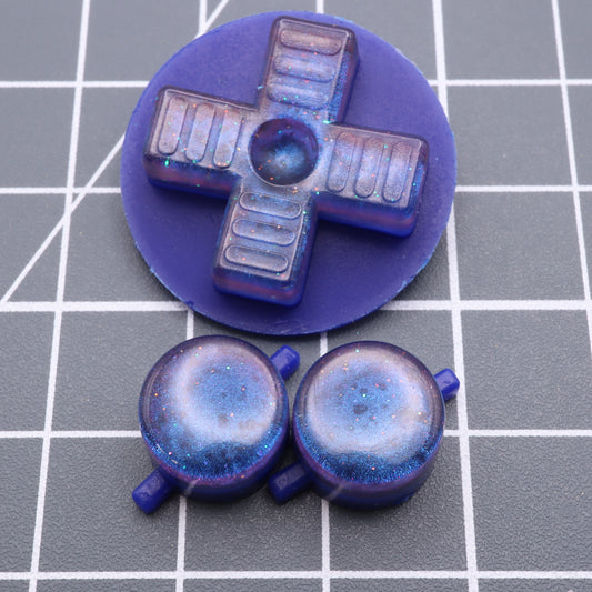 Game Boy DMG - Custom Button - Cosmic Blue