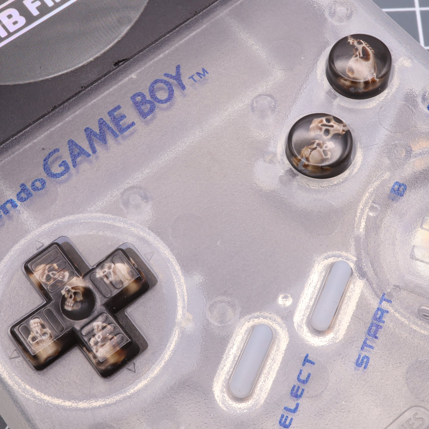 Game Boy DMG - Custom Button - Skulls