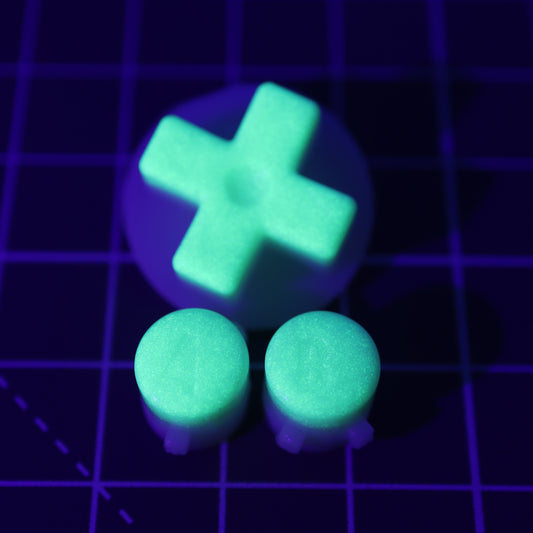 Game Boy Advance - Custom Button - GITD Green
