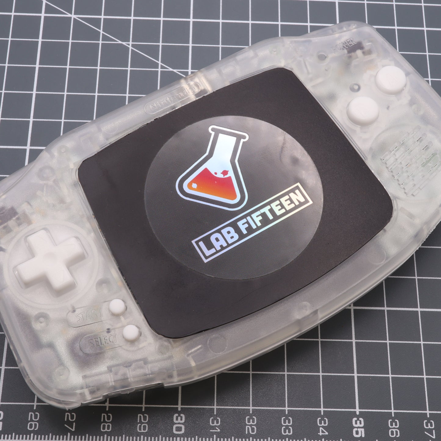 Game Boy Advance - Custom Button - GITD Blue