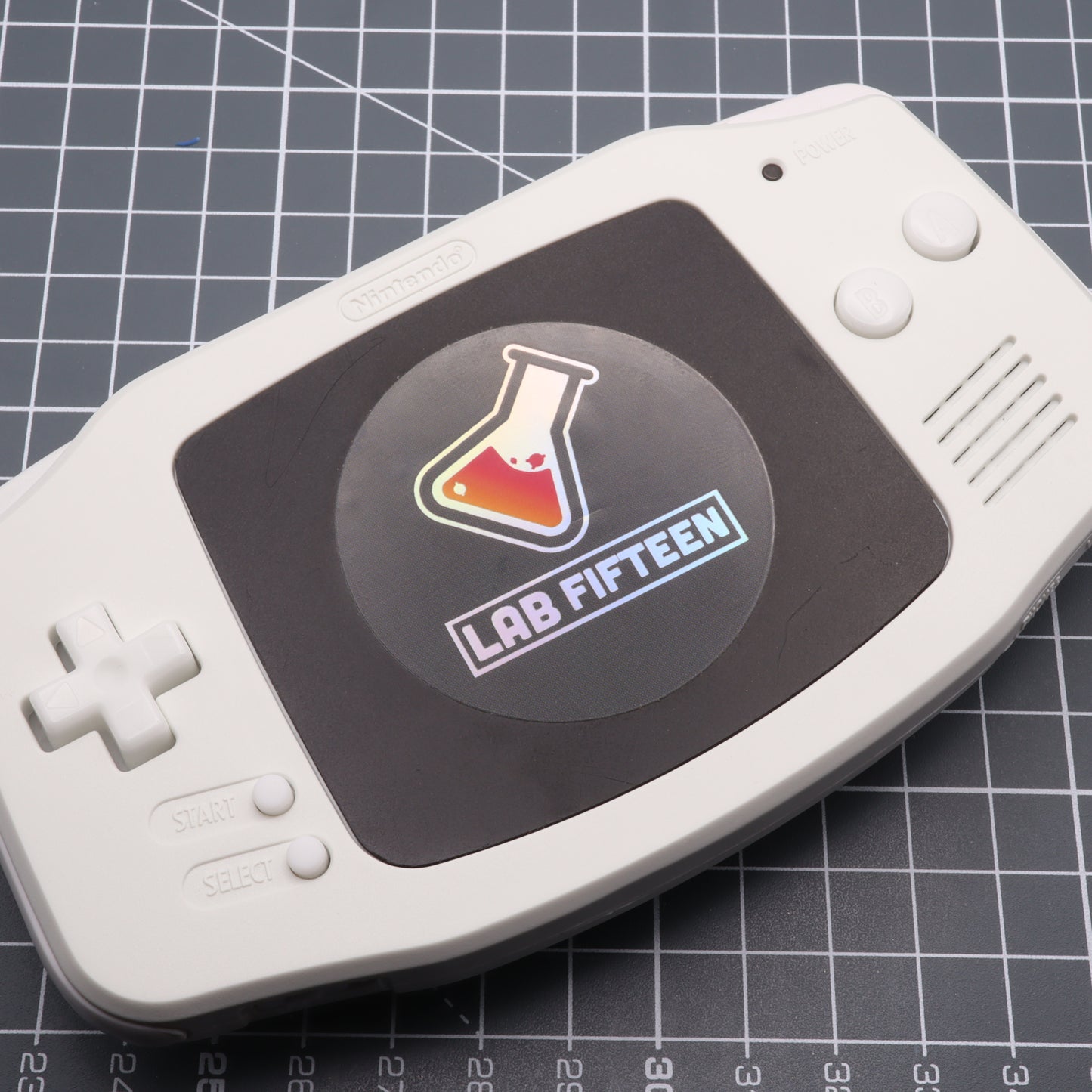 Game Boy Advance - Custom Button - GITD Aqua