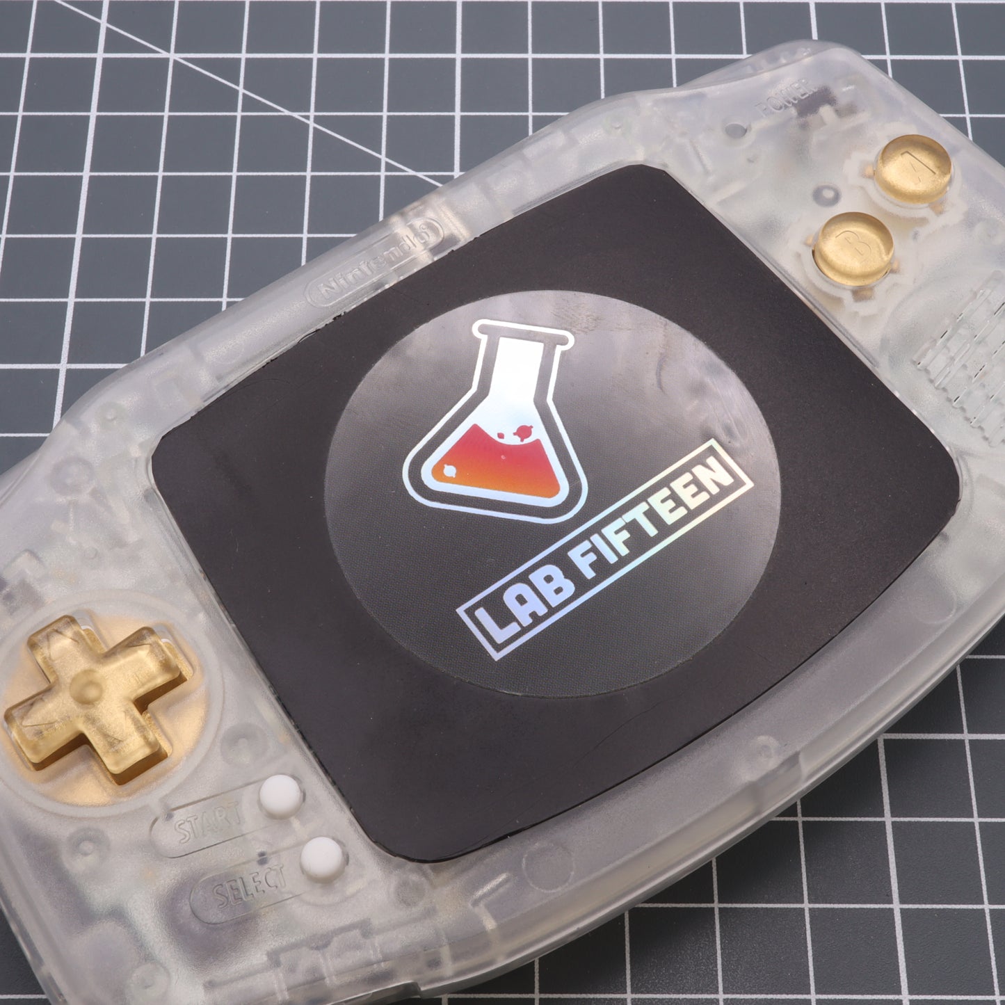 Game Boy Advance - Custom Buttons - Metallic Gold