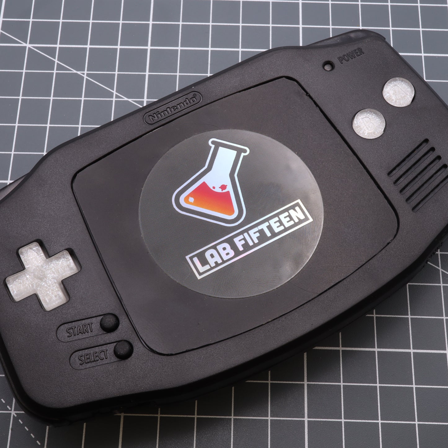Game Boy Advance - Custom Buttons - White Pearl