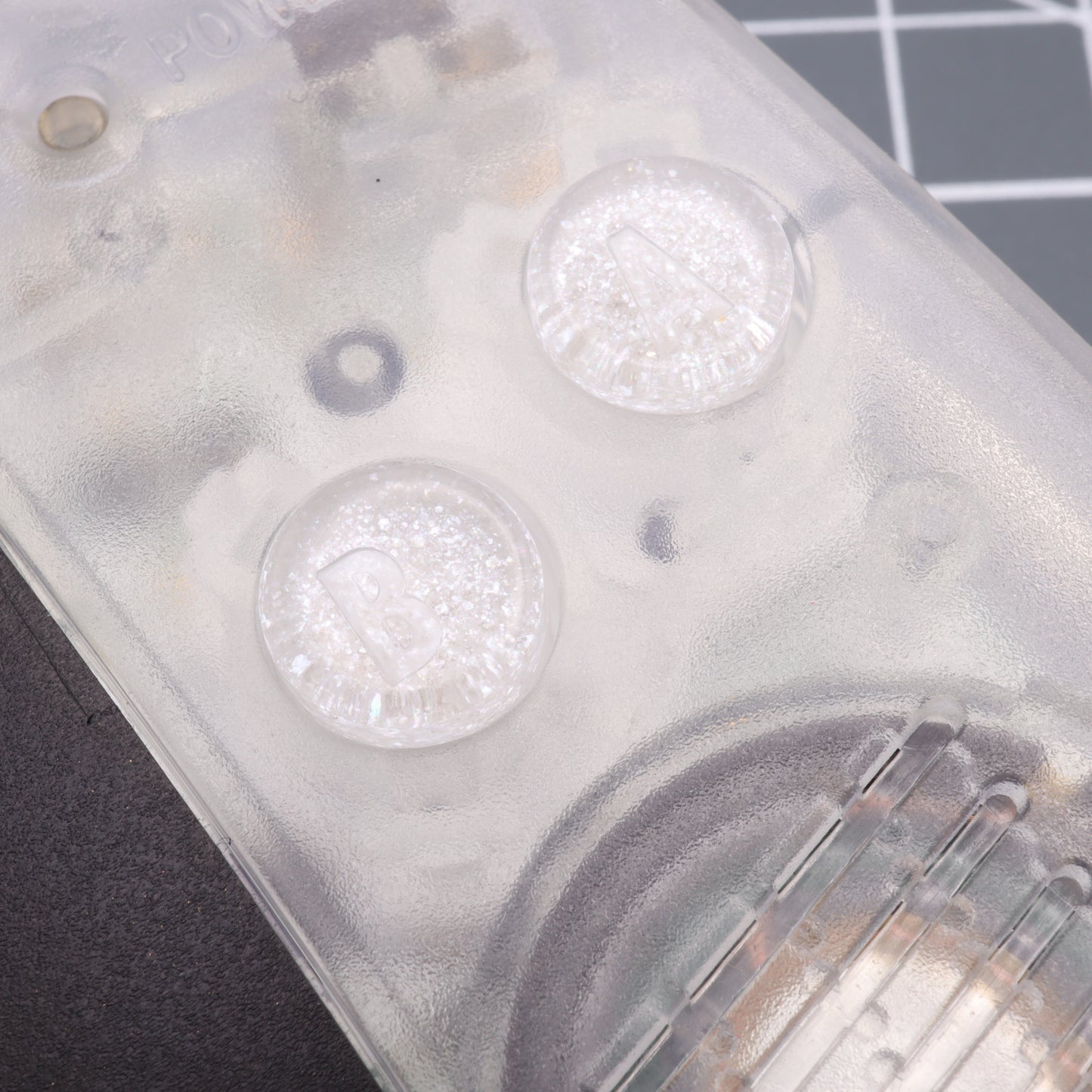 Game Boy Advance - Custom Buttons - White Pearl