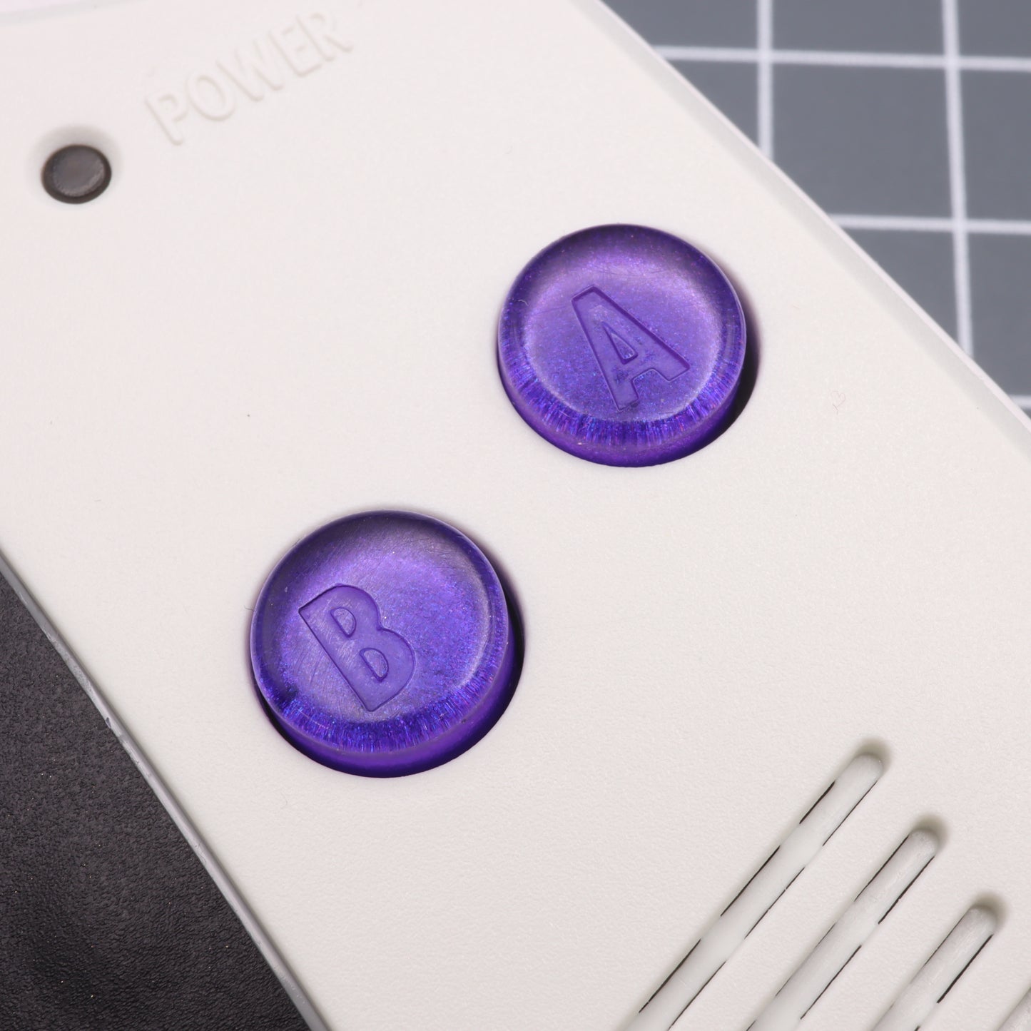 Game Boy Advance - Custom Buttons - Grape Candy