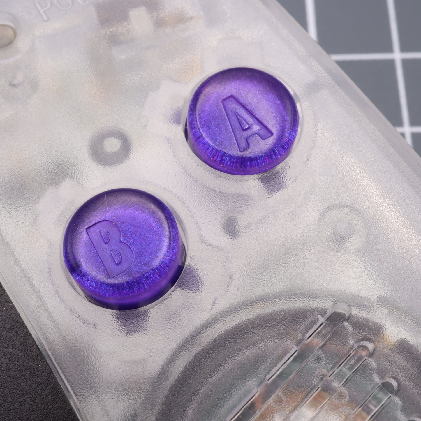 Game Boy Advance - Custom Buttons - Grape Candy