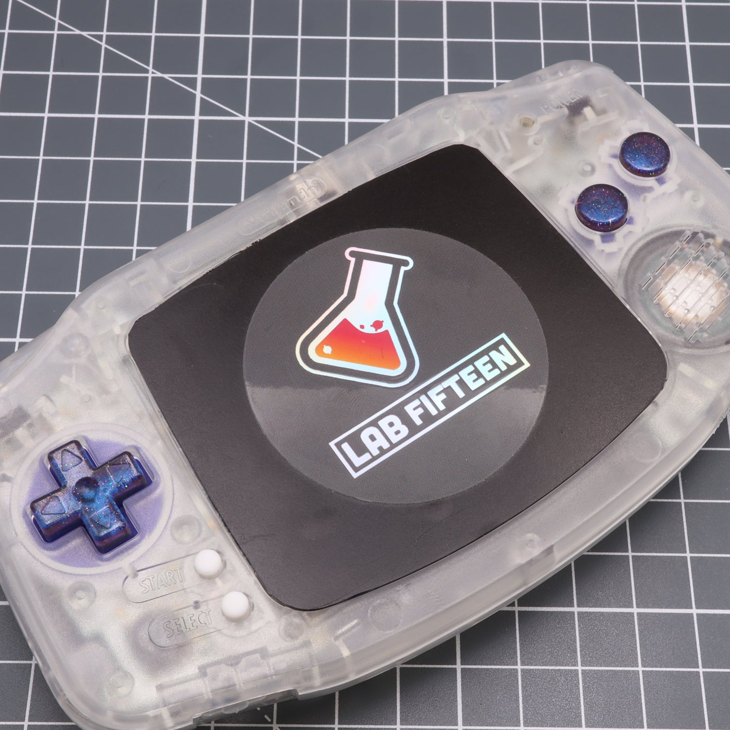 Game Boy Advance - Custom Buttons - Cosmic Blue