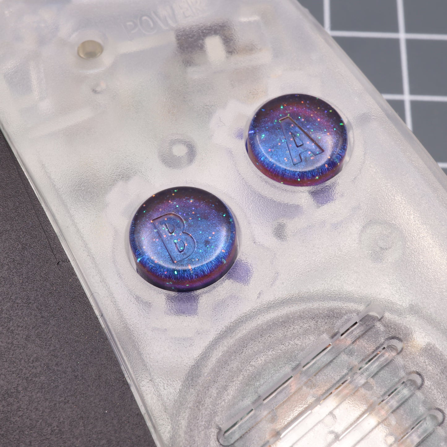 Game Boy Advance - Custom Buttons - Cosmic Blue