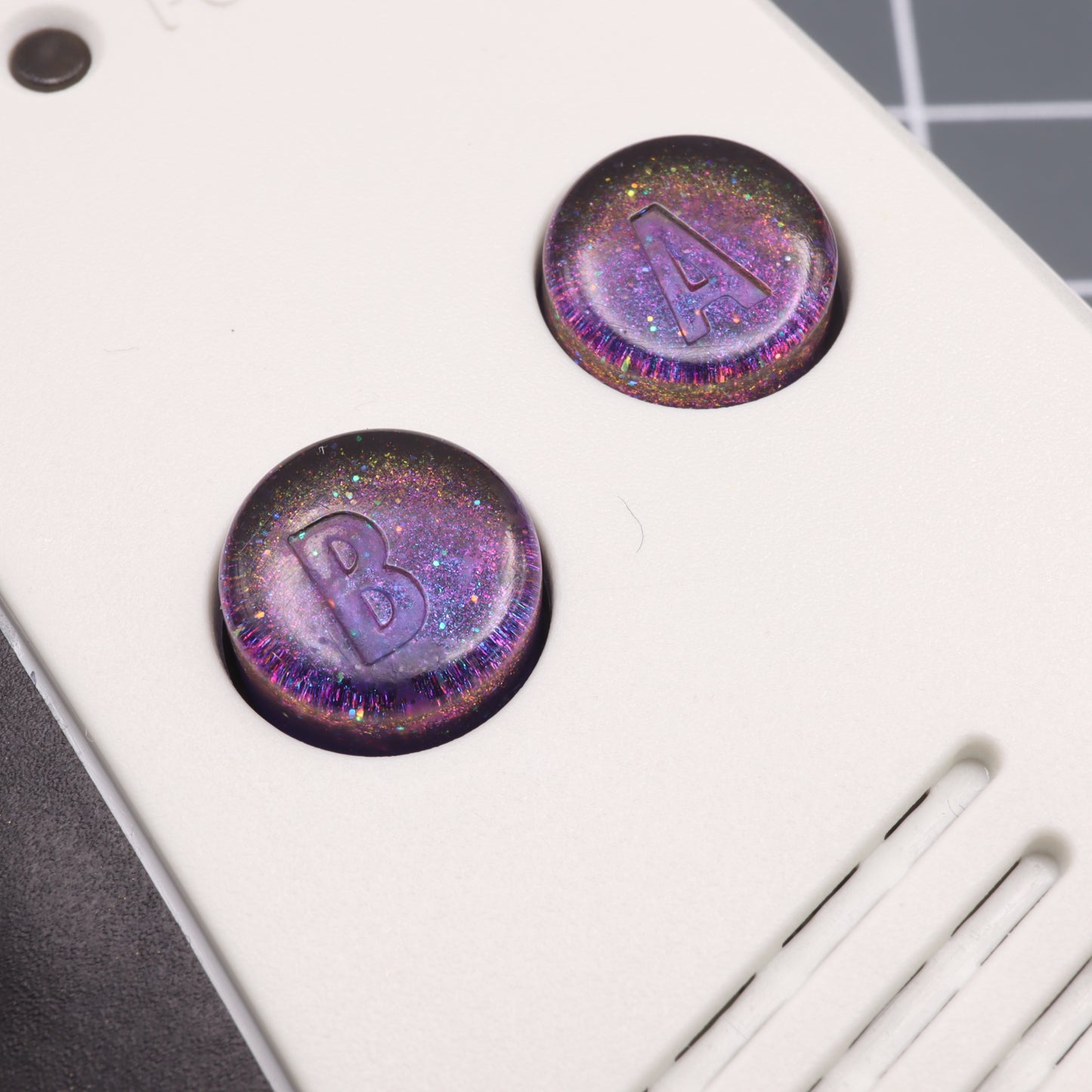 Game Boy Advance - Custom Buttons - Cosmic Purple
