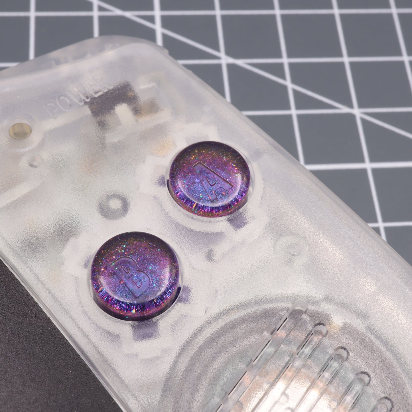 Game Boy Advance - Custom Buttons - Cosmic Purple