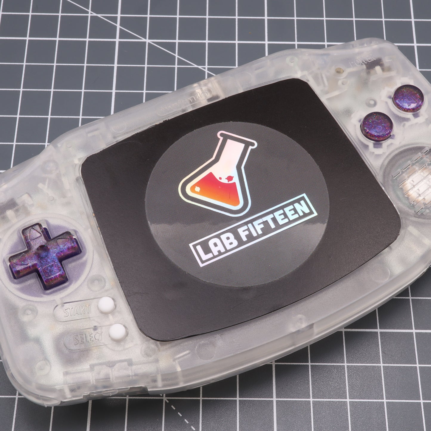 Game Boy Advance - Custom Buttons - Cosmic Purple