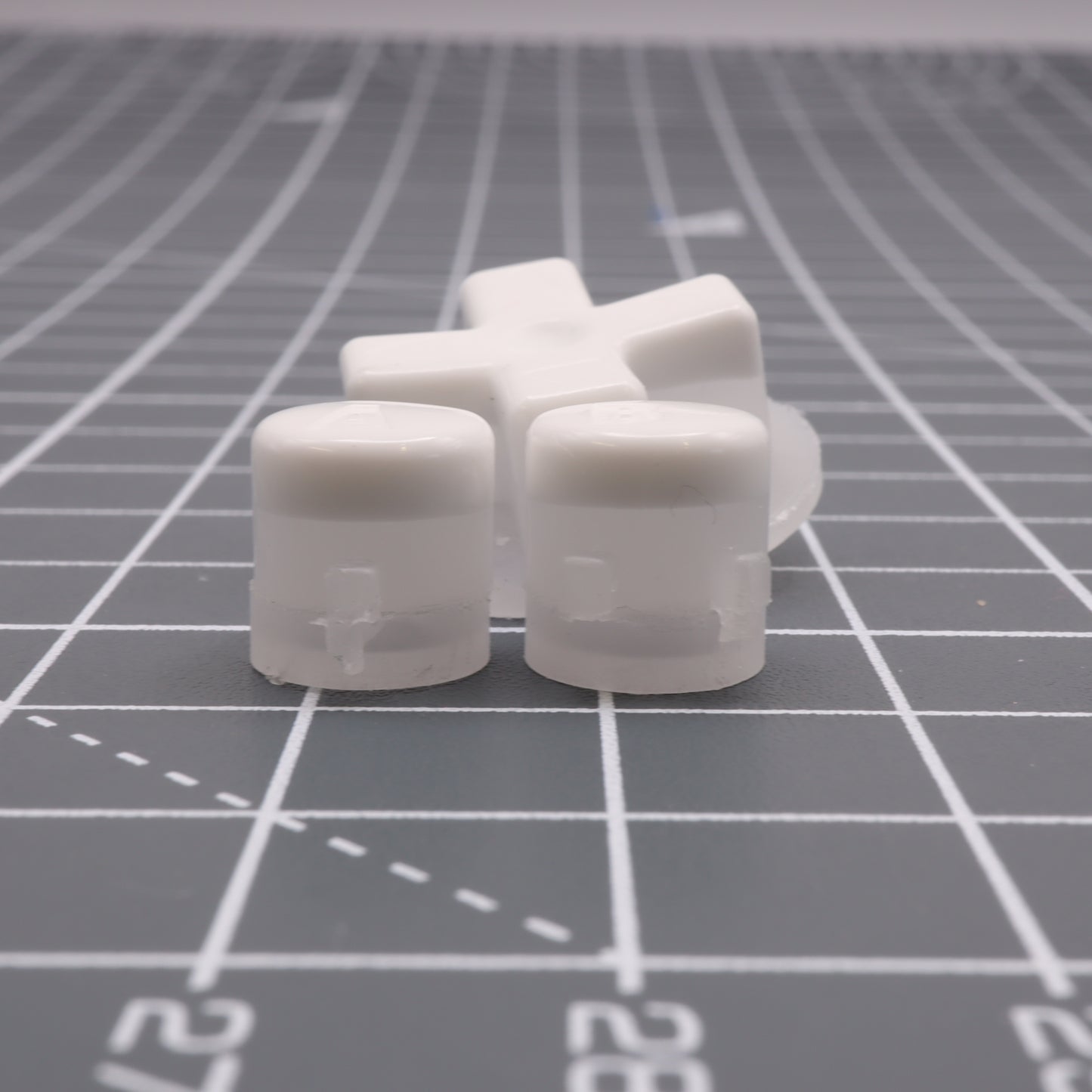 Game Boy Advance - Custom Buttons - White Pudding Caps