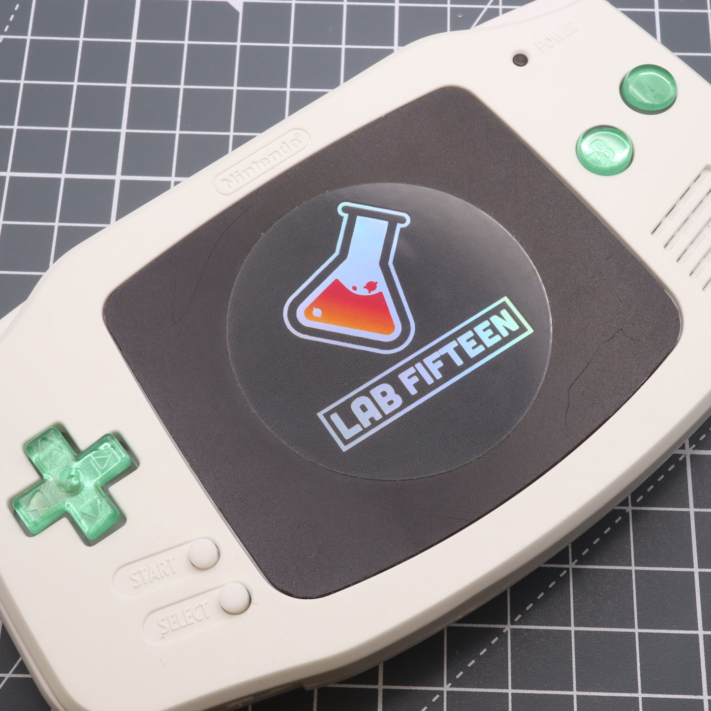 Game Boy Advance - Custom Buttons - Chrome Green