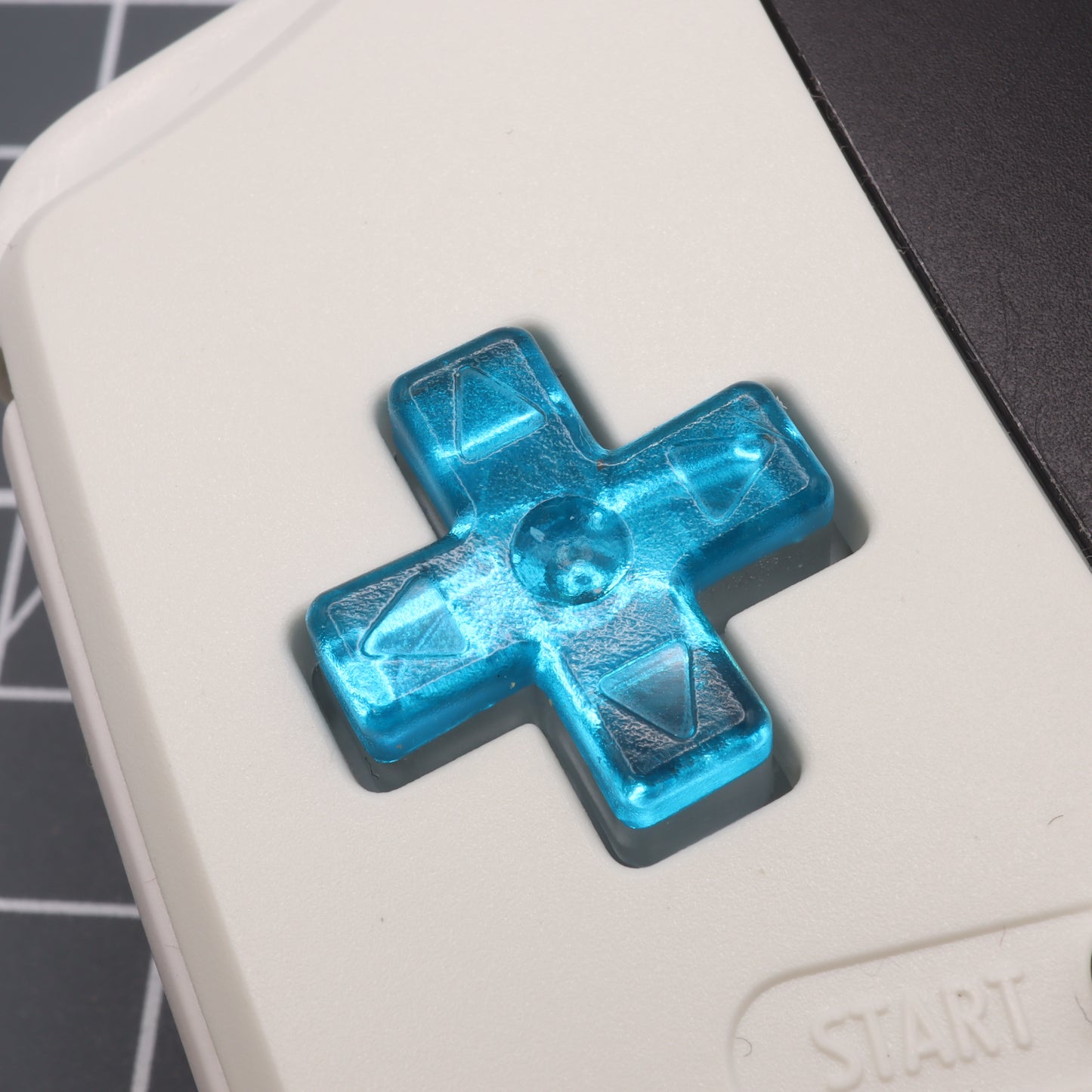 Game Boy Advance - Custom Buttons - Chrome Blue
