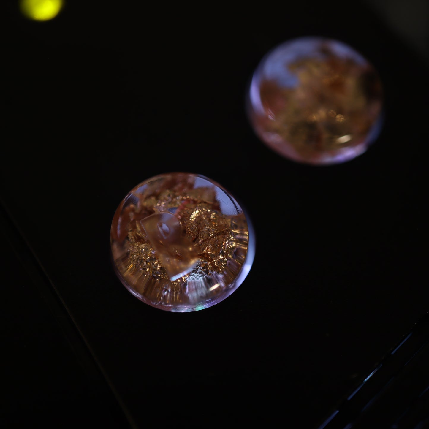 Game Boy Advance - Custom Buttons - Gold Flake