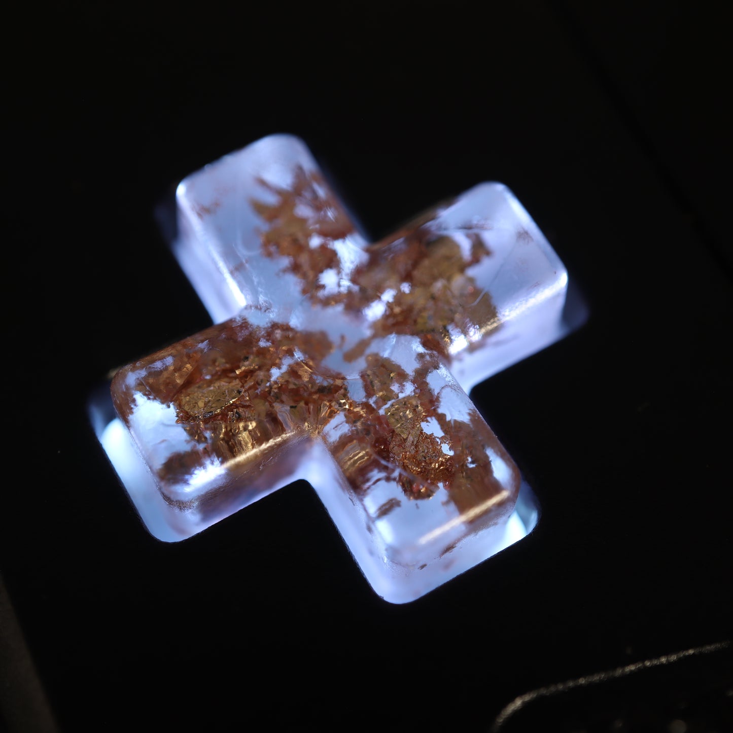 Game Boy Advance - Custom Buttons - Gold Flake