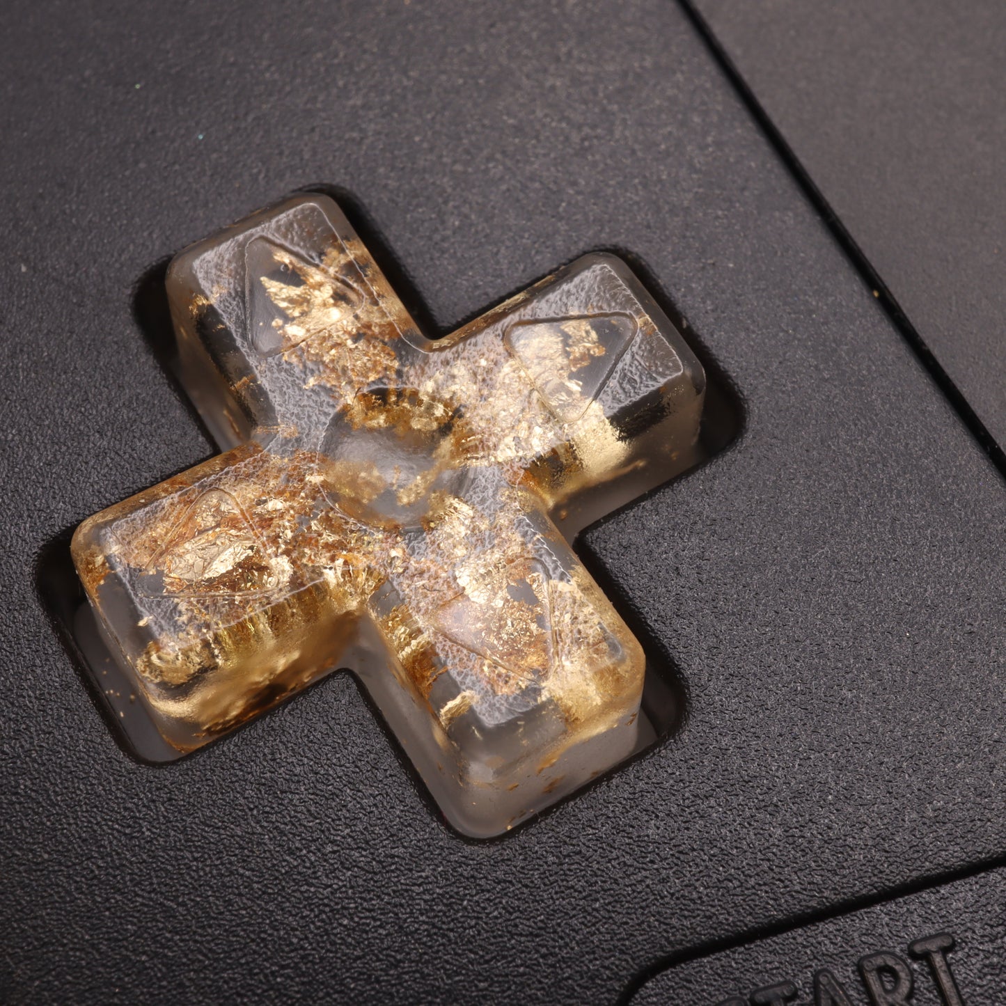 Game Boy Advance - Custom Buttons - Gold Flake