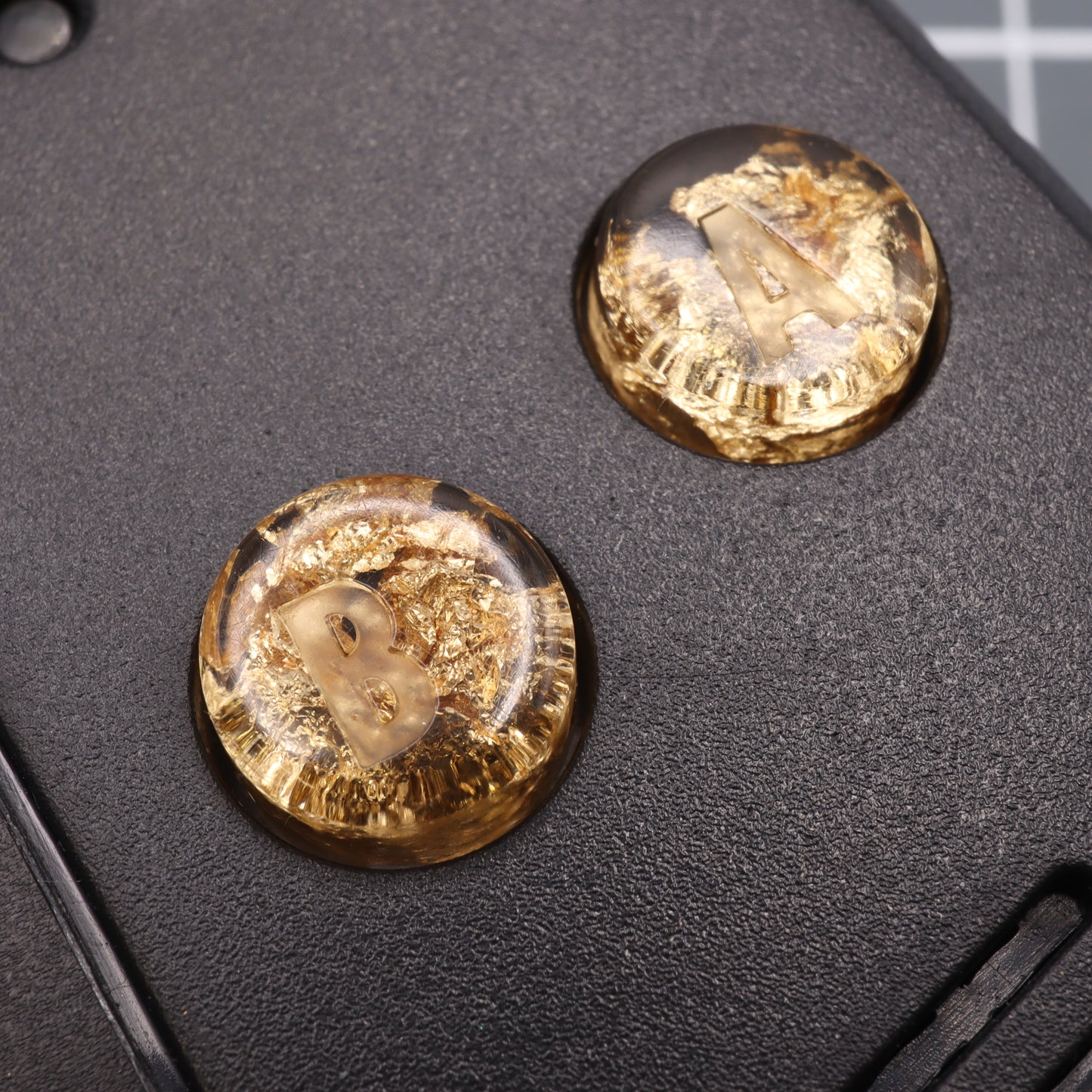 Game Boy Advance - Custom Buttons - Gold Flake
