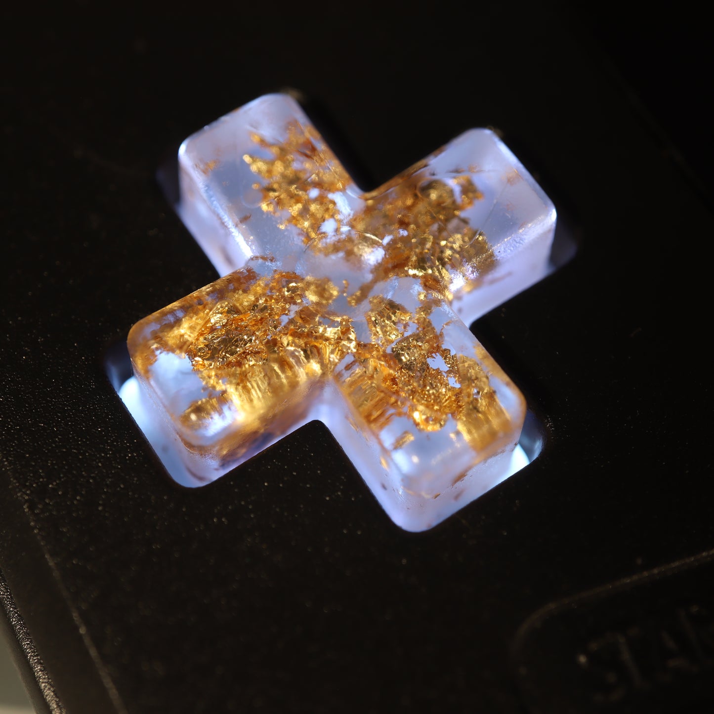 Game Boy Advance - Custom Buttons - Gold Flake