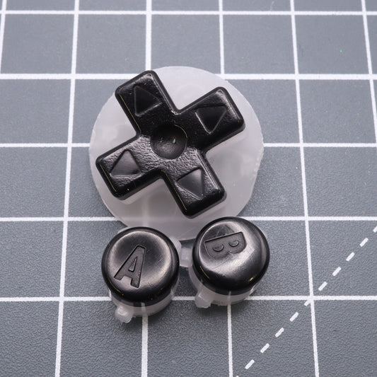 Game Boy Advance - Custom Buttons - Black Pudding Caps