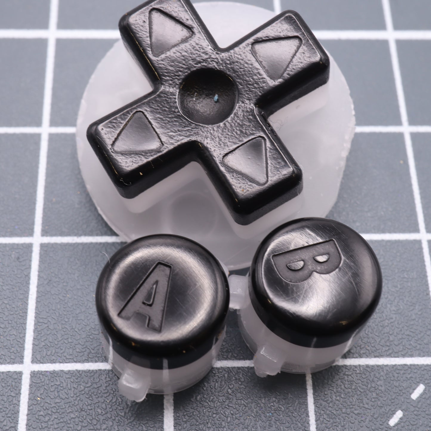 Game Boy Advance - Custom Buttons - Black Pudding Caps