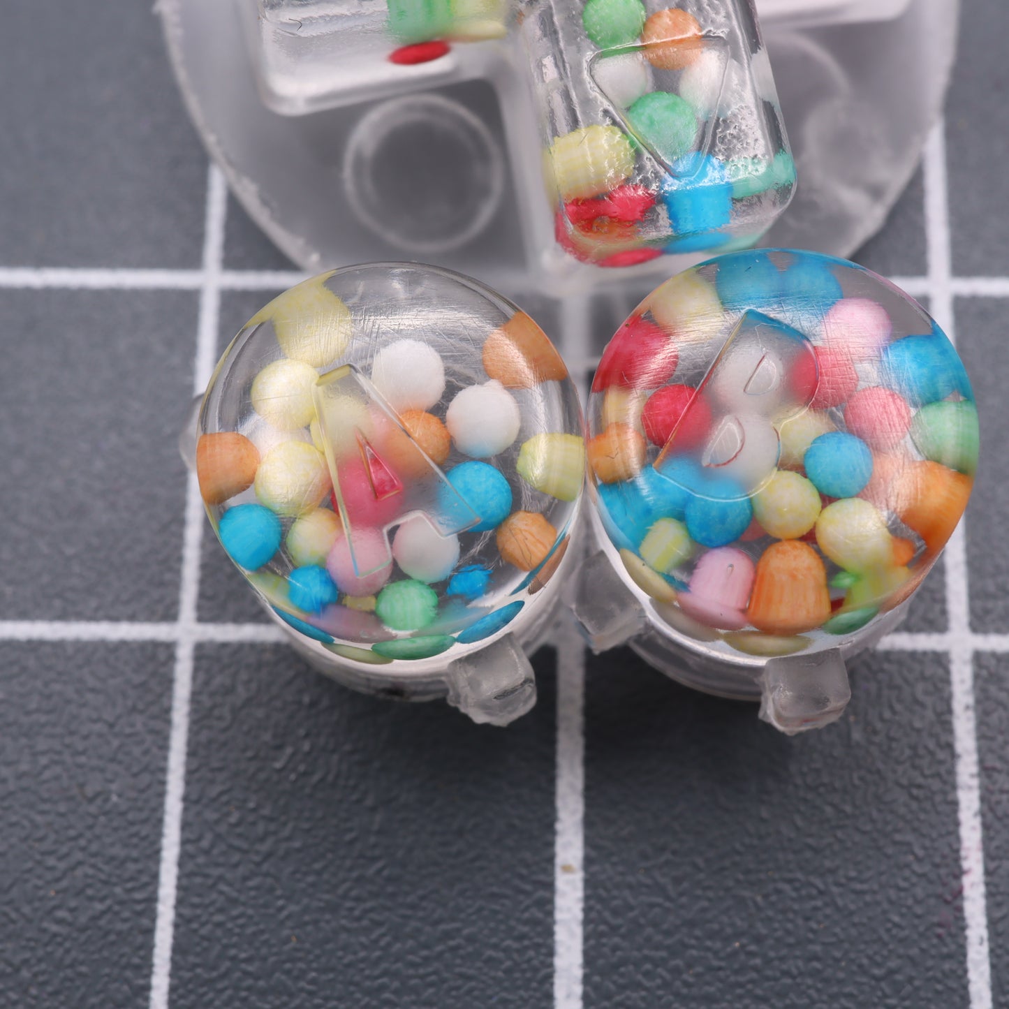 Game Boy Advance - Custom Buttons - Rainbow Sugar Pearls