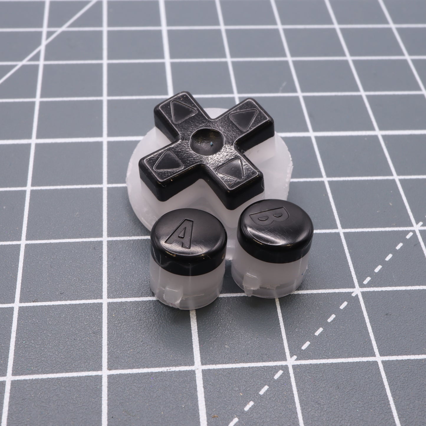 Game Boy Advance - Custom Buttons - Black Pudding Caps