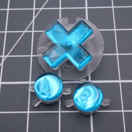 Game Boy Color - Custom Button - Chrome Blue