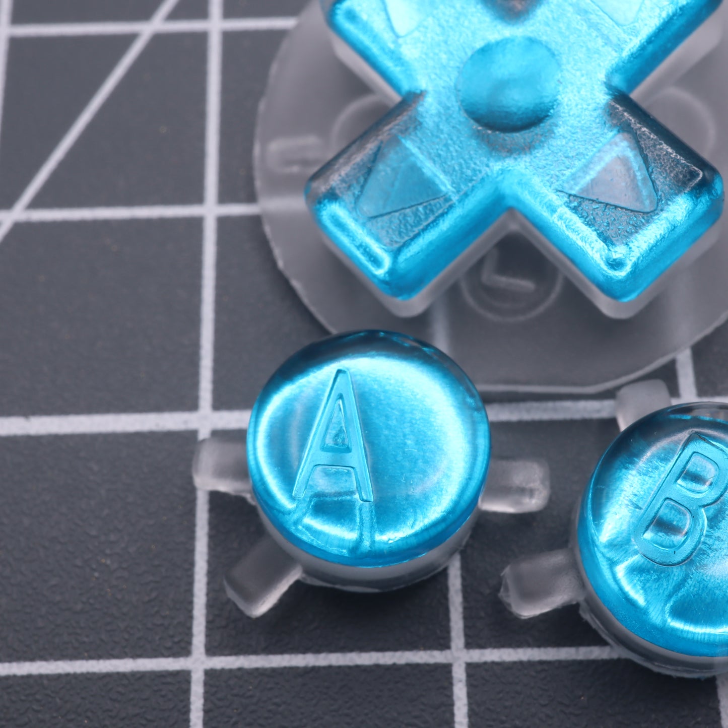 Game Boy Color - Custom Button - Chrome Blue
