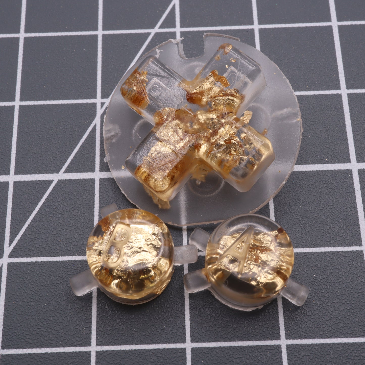 Game Boy Color - Custom Button - Gold Flake