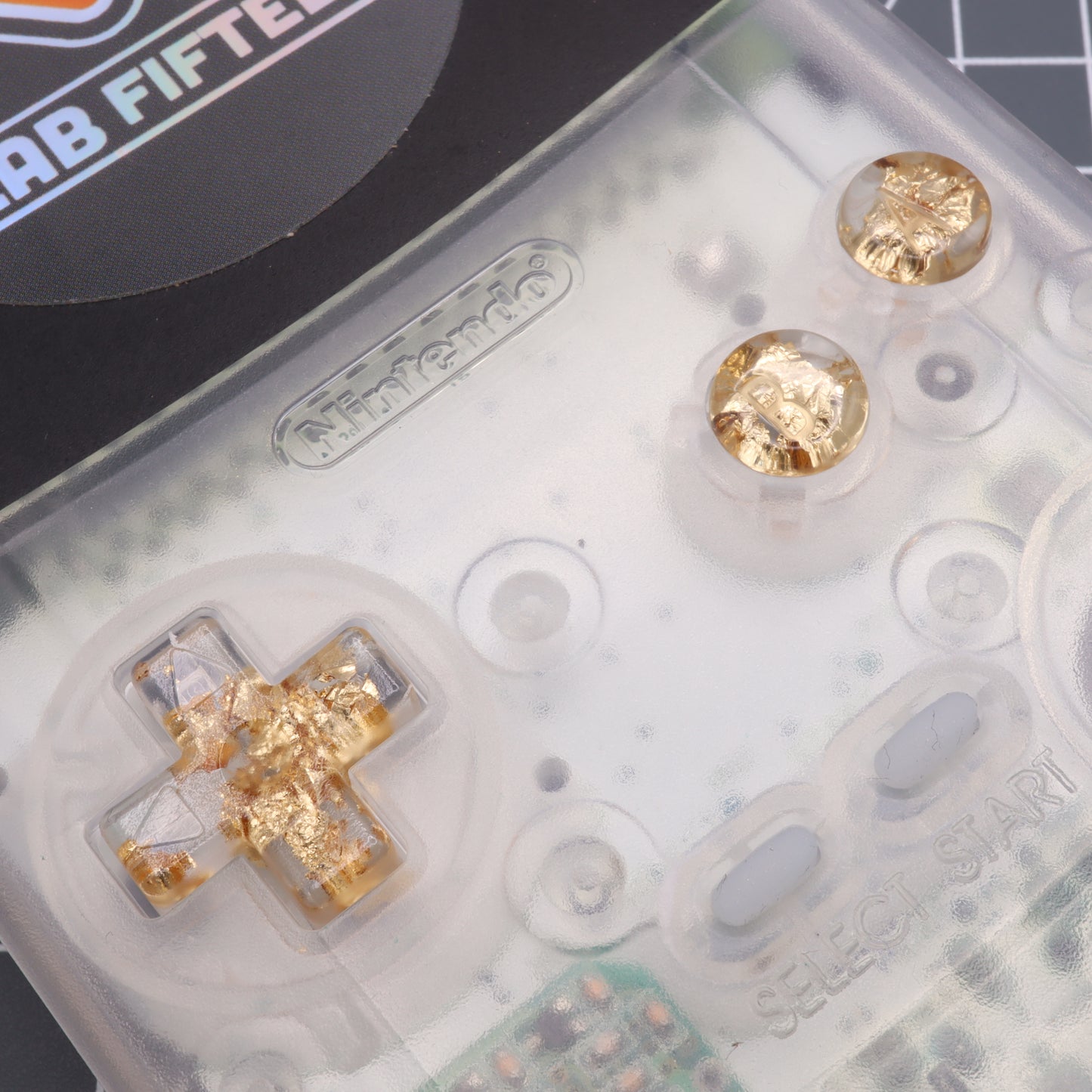 Game Boy Color - Custom Button - Gold Flake