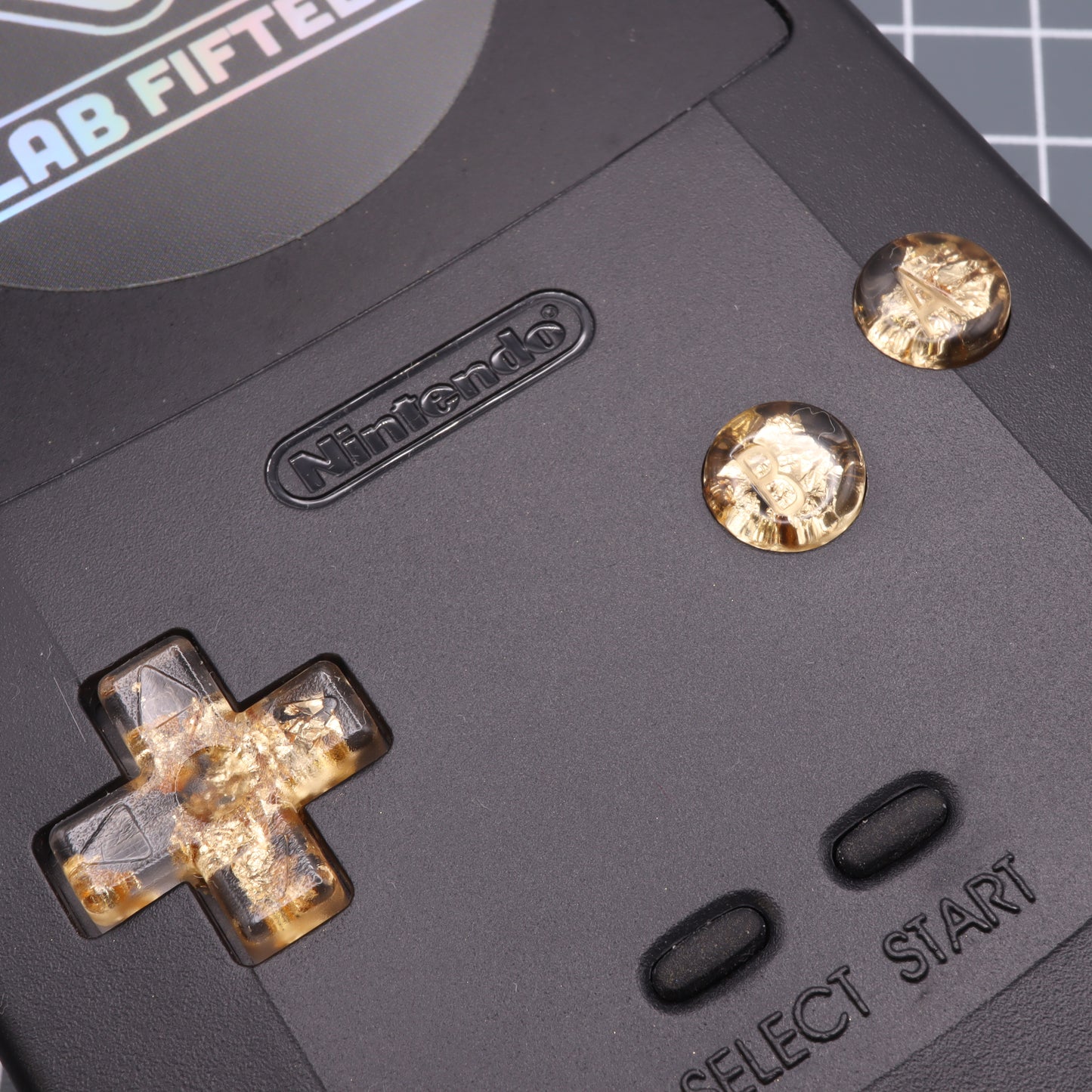 Game Boy Color - Custom Button - Gold Flake