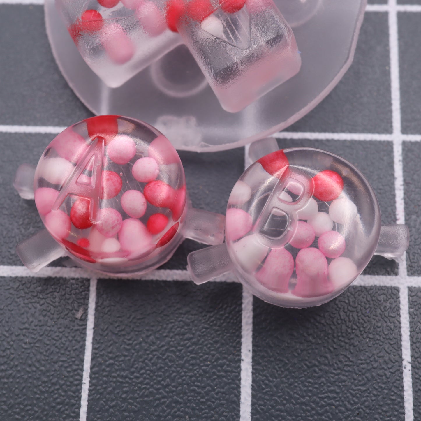 Game Boy Color - Custom Button - Pink Sugar Pearls