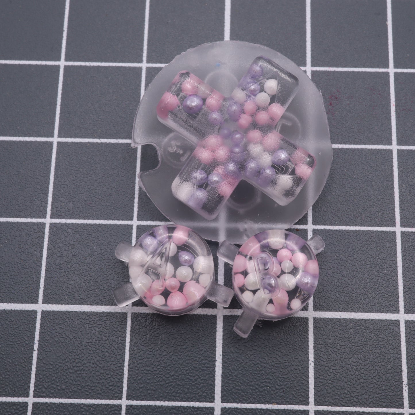Game Boy Color - Custom Button - Purple Sugar Pearls