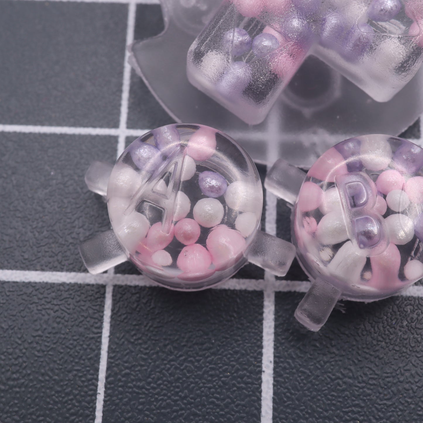 Game Boy Color - Custom Button - Purple Sugar Pearls