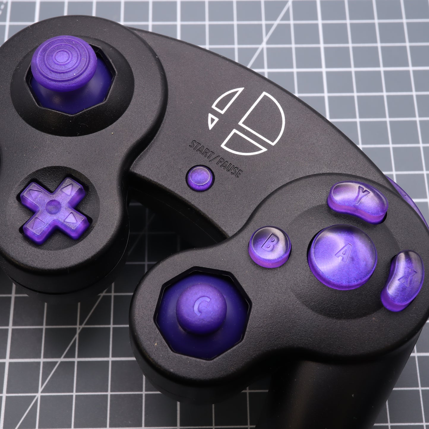 GameCube - Custom Button - Grape Candy