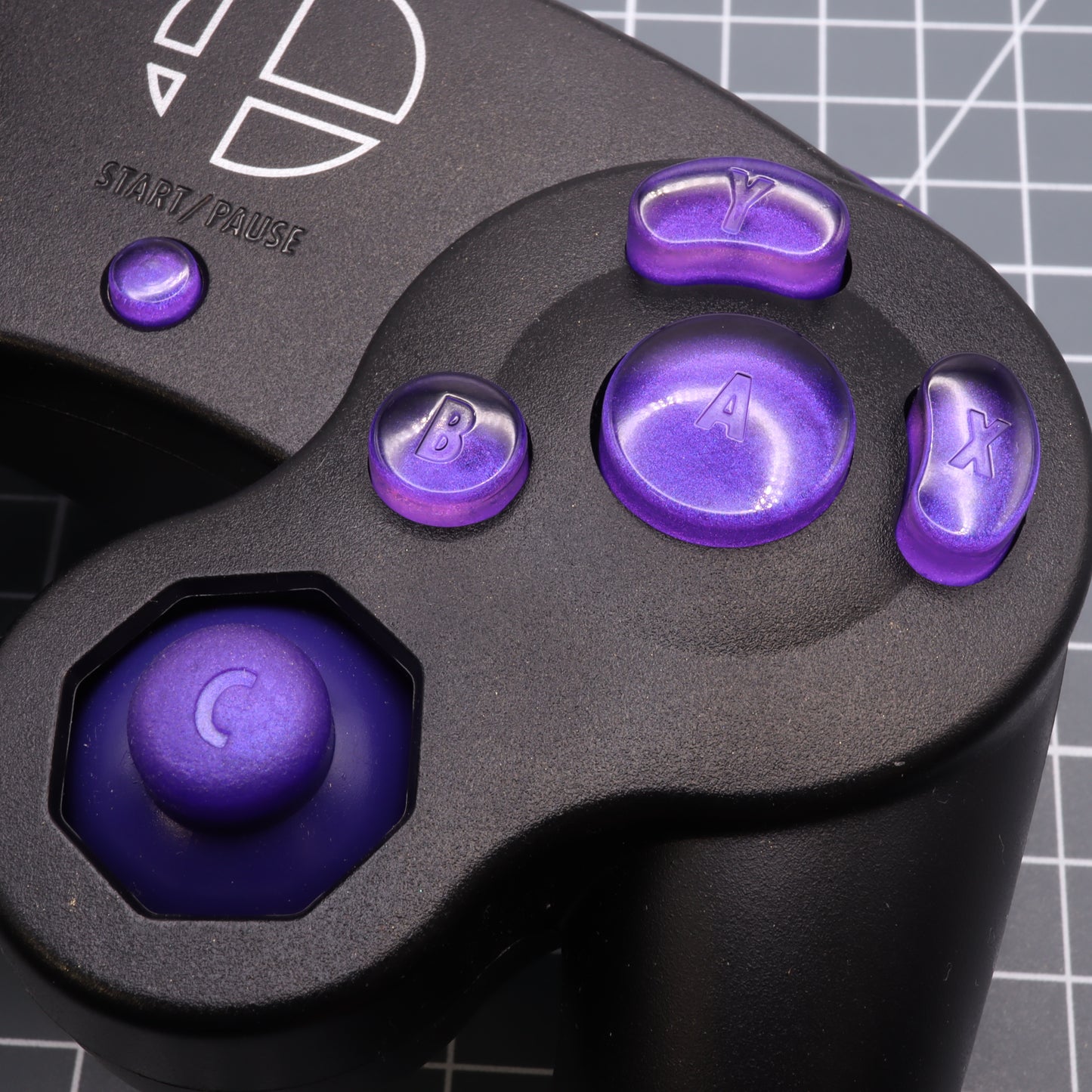 GameCube - Custom Button - Grape Candy