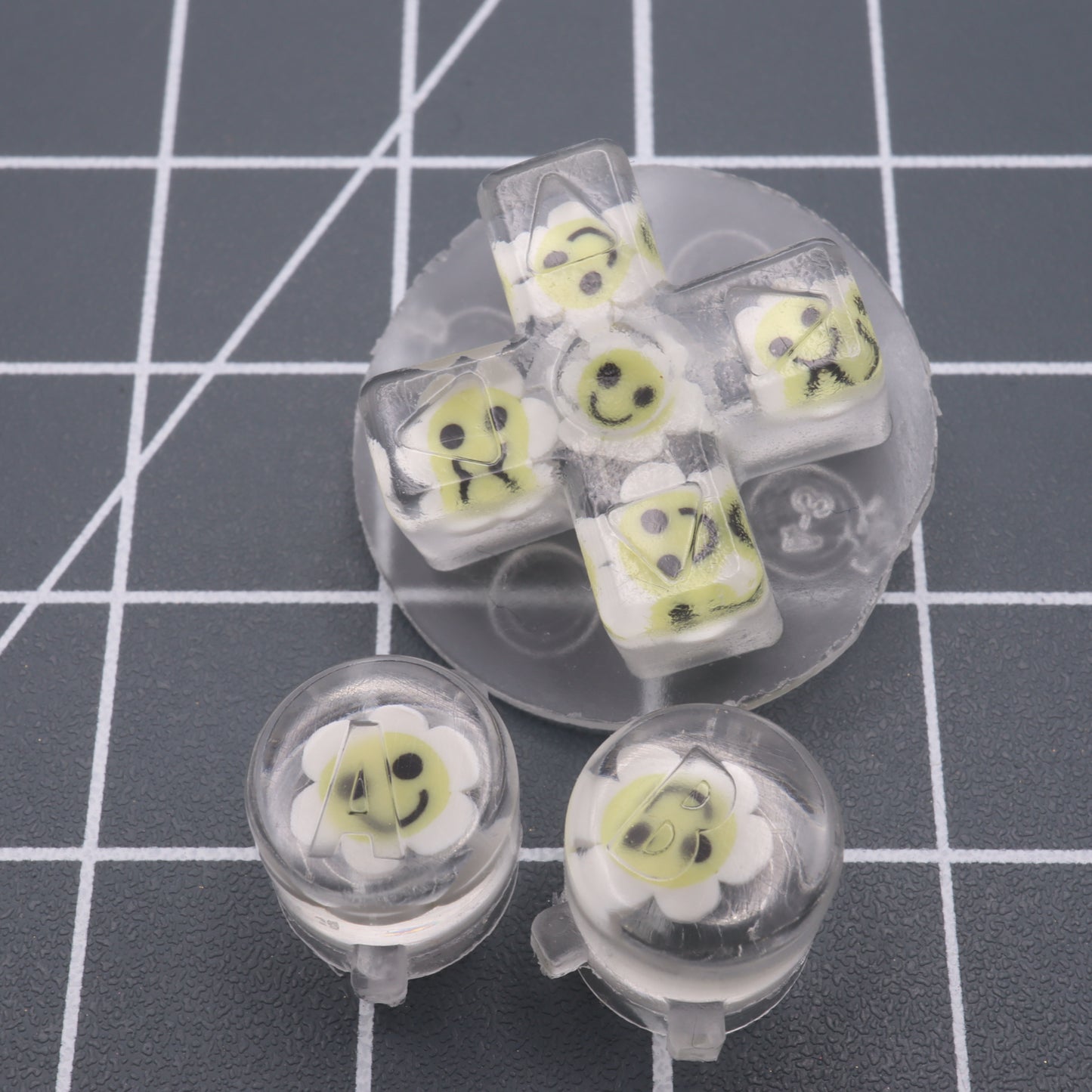 Game Boy Advance - Custom Buttons - Happy Daisies